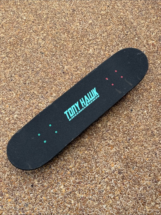 Tony Hawk Other - Tony Hawk Black Skateboard Deck with Teal Logo and Red Hardware